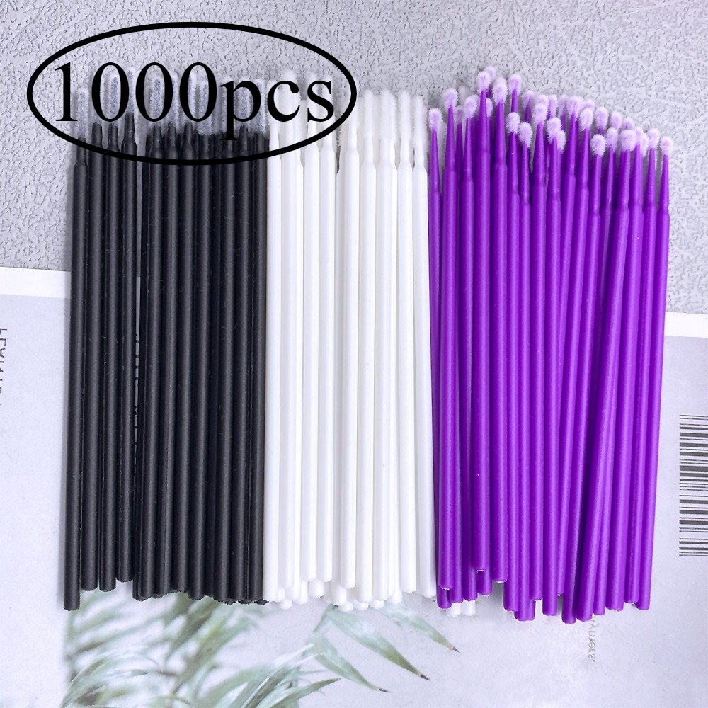 Eyelash Extension Glue - 1000pcs/lot Eyelash Extension Cleaning Swabs Lash