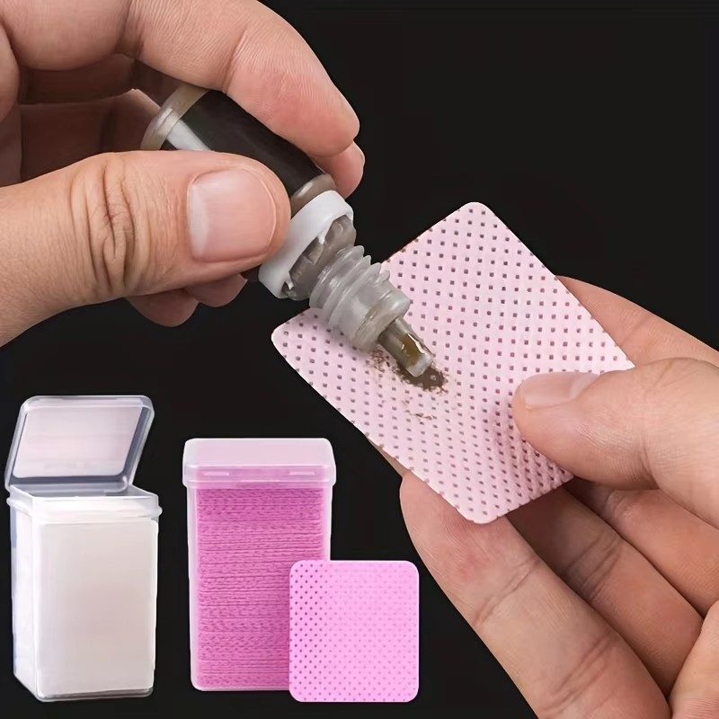 Eyelash Extension Glue - 200 Pieces/Box Lint-Free Nail Wipes, Eyelash
