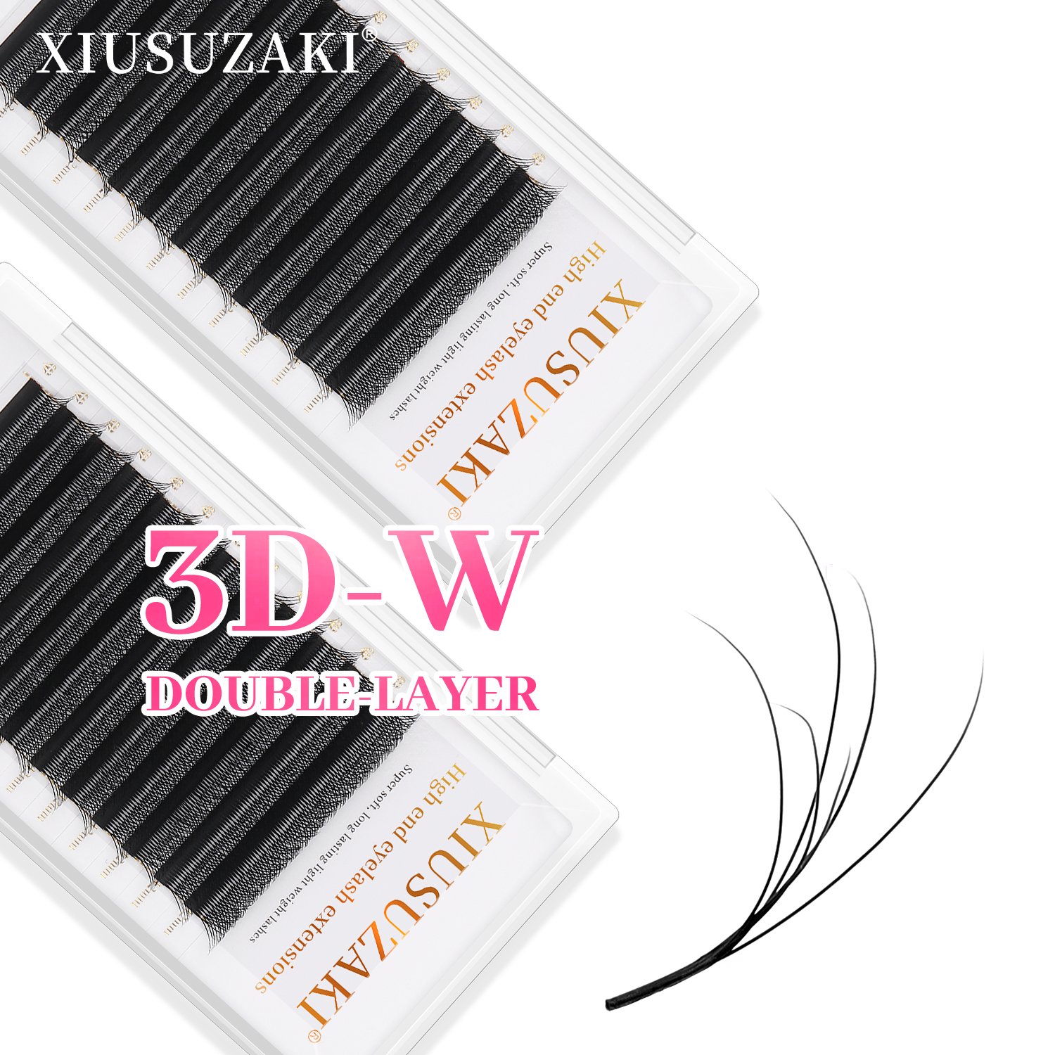 Eyelash Extension Double Volume - XIUSUZAKI Double Layers 3DW Lashes Extensions