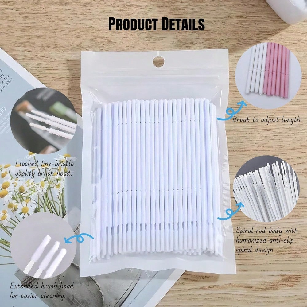 Eyelash Extension Eyeliner - (Free Shipping)Disposable Mini Eyelash Brush For