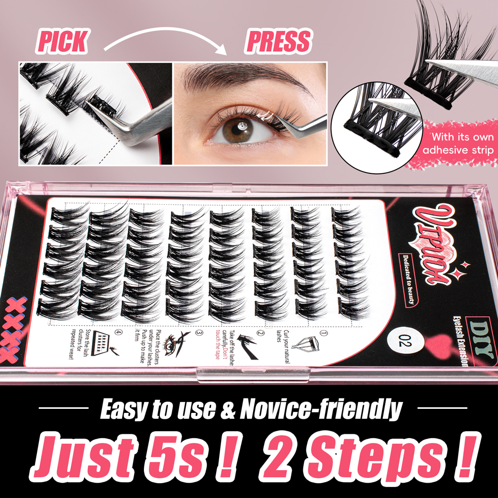 VIPUDA  Self-adhesive False Ey – Eyelash Extension No 8 Bewertung und Preis