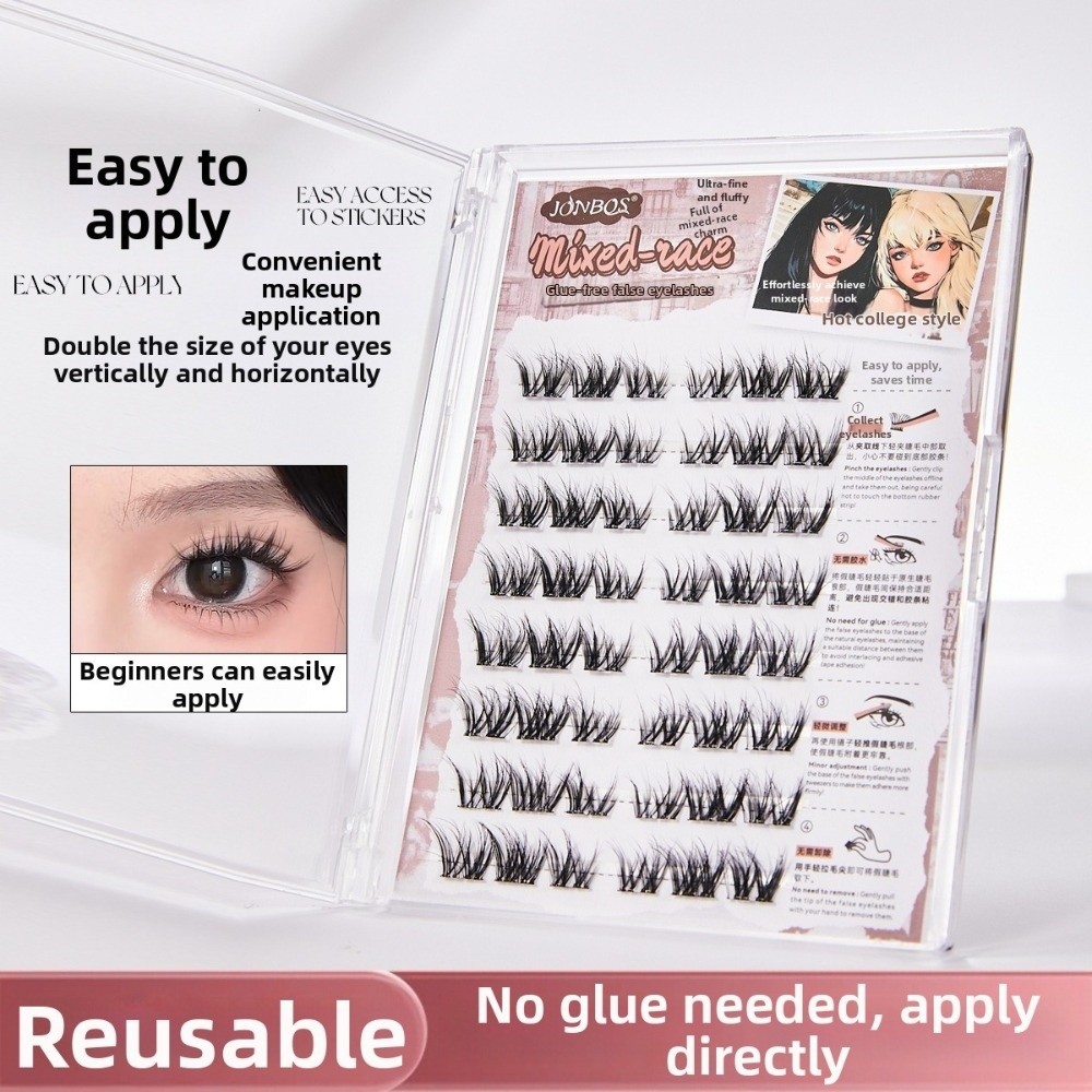 Thick Self Adhesive False Eyel – Eyelash Extension No 8 Bewertung und Preis
