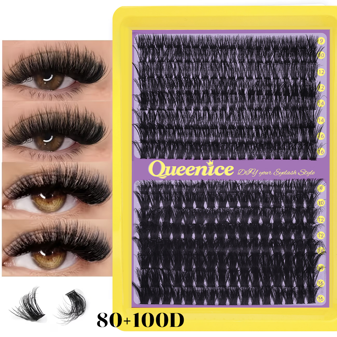 QUEENICE Fluffy Eyelash Cluste – Eyelash Extension Individual Bewertung und Preis