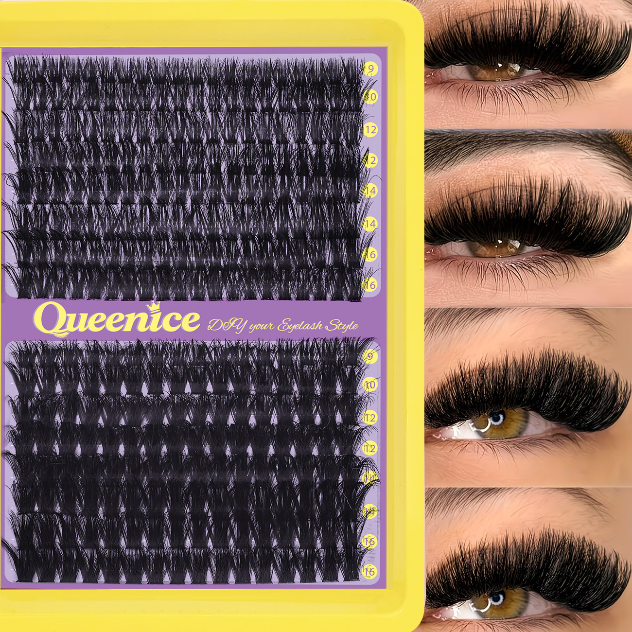 QUEENICE Fluffy Eyelash Cluste – Eyelash Extension Individual Bewertung und Preis