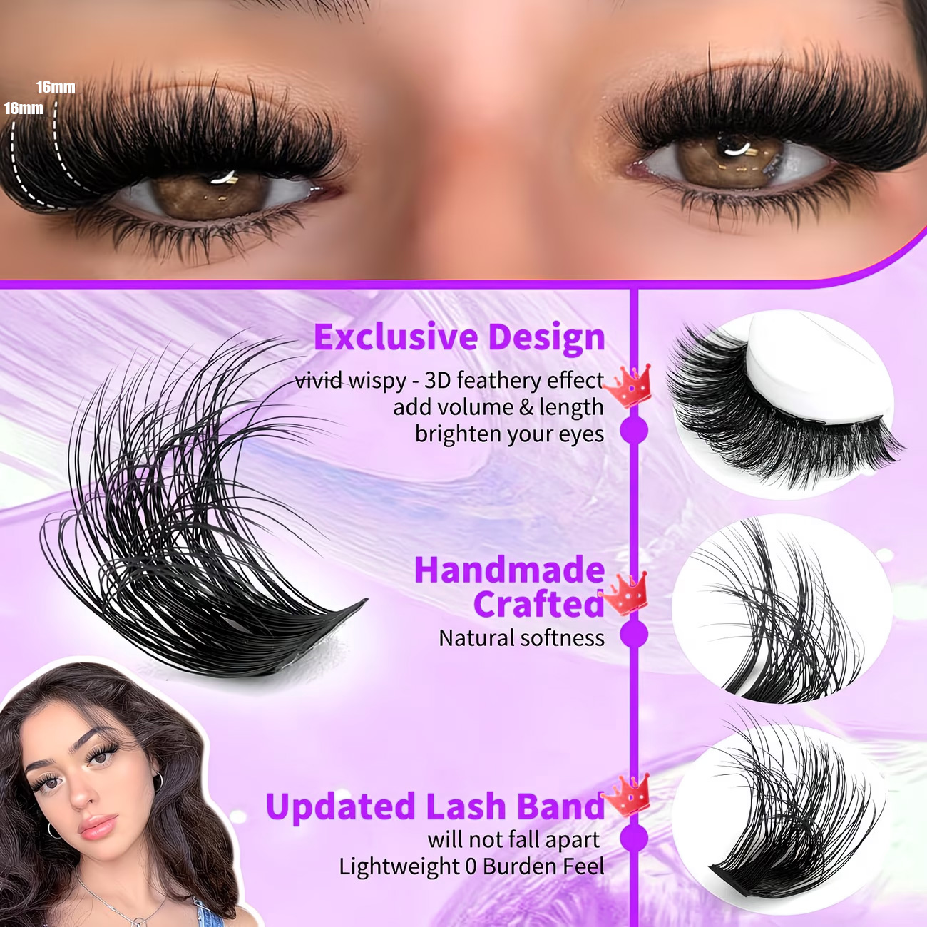 QUEENICE Fluffy Eyelash Cluste – Eyelash Extension Individual Bewertung und Preis