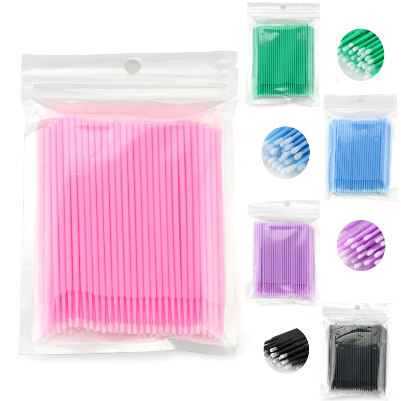 50/100PCS Disposable Micro Bru – Eyelash Extension Individual Bewertung und Preis