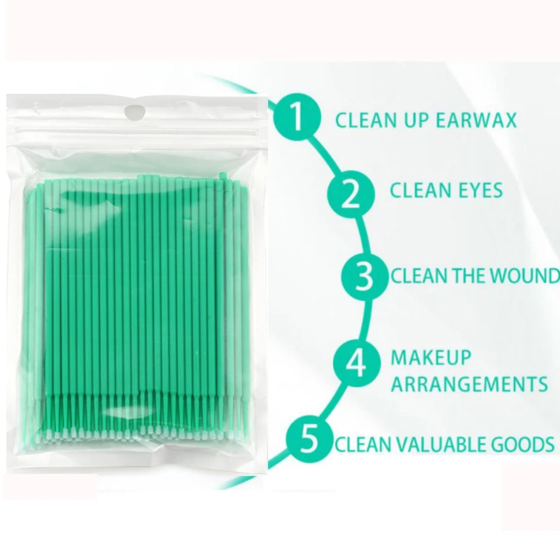 50/100PCS Disposable Micro Bru – Eyelash Extension Individual Bewertung und Preis