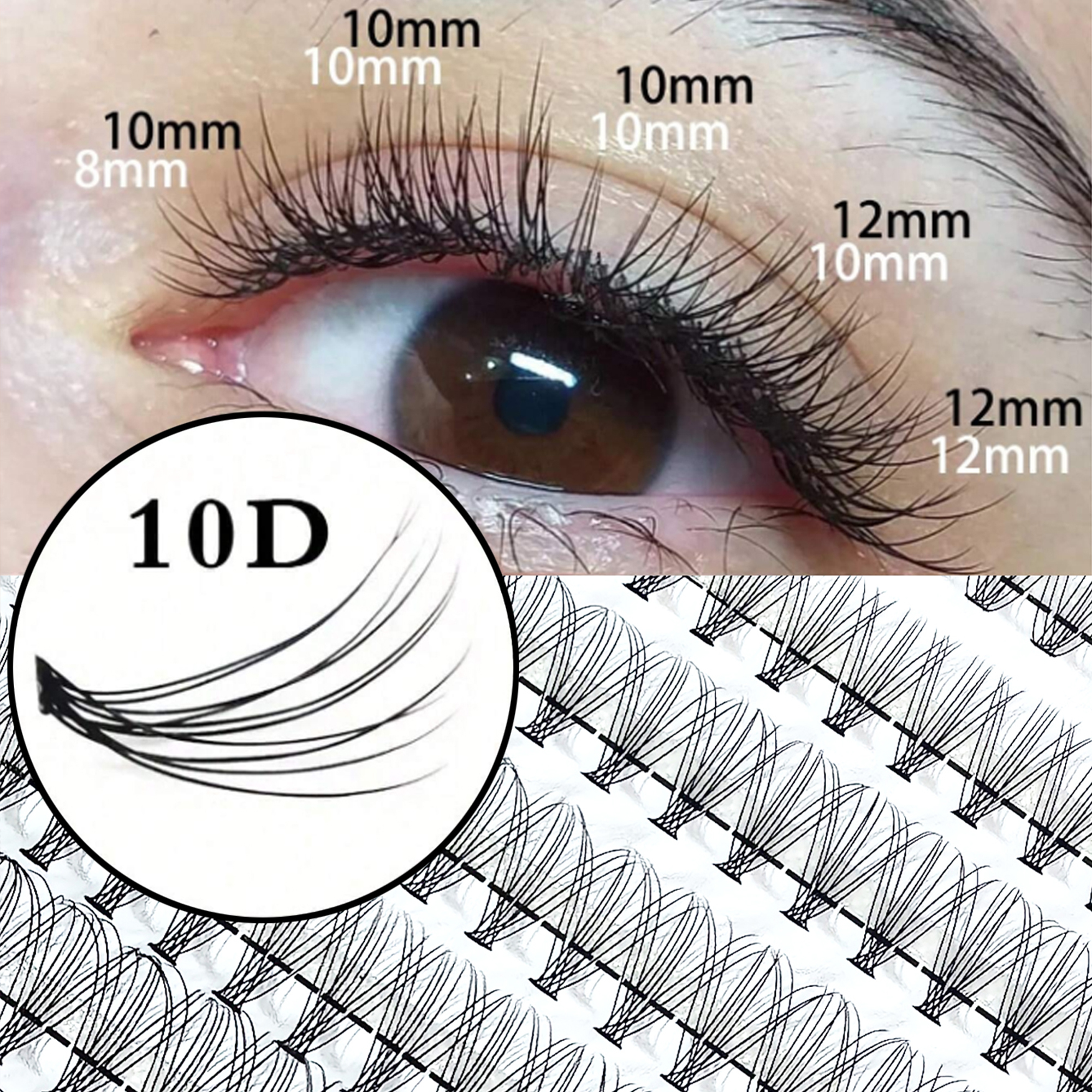 10D DOUBLE Volume False Eyelas – Eyelash Extension Double Volume Bewertung und Preis