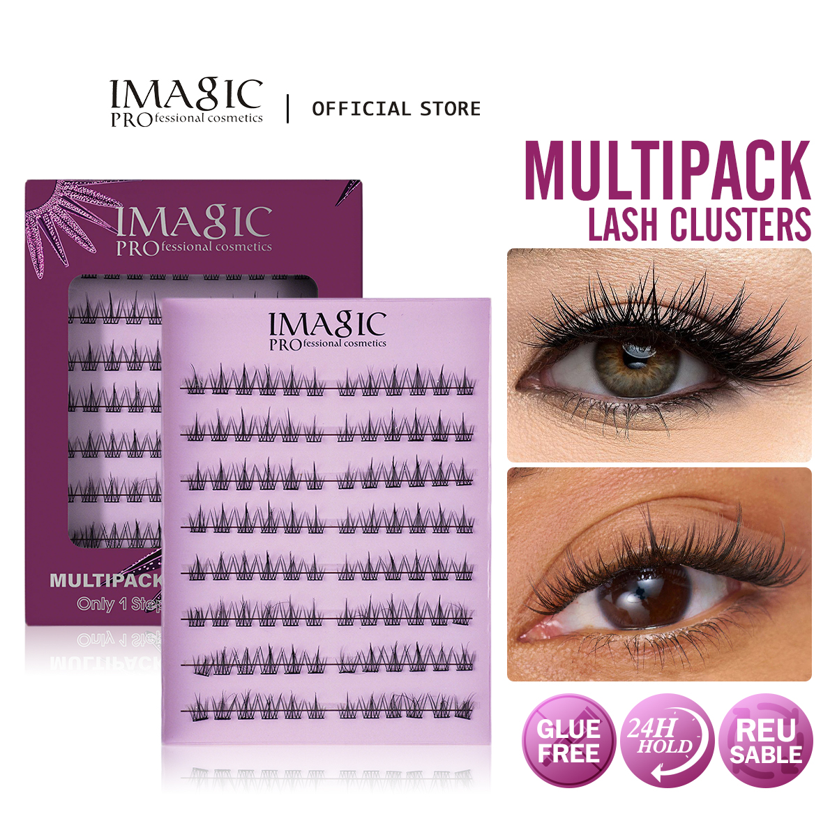 IMAGIC Multipack Lash Clusters – Eyelash Extension No 8 Bewertung und Preis