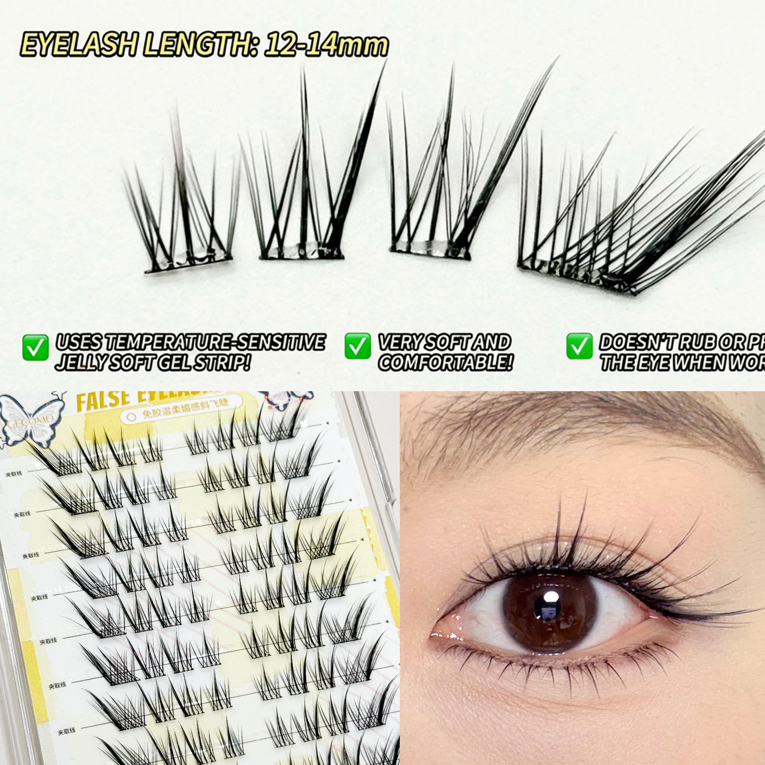 Fox- style False Eyelashes 8-1 – Eyelash Extension No 8 Bewertung und Preis