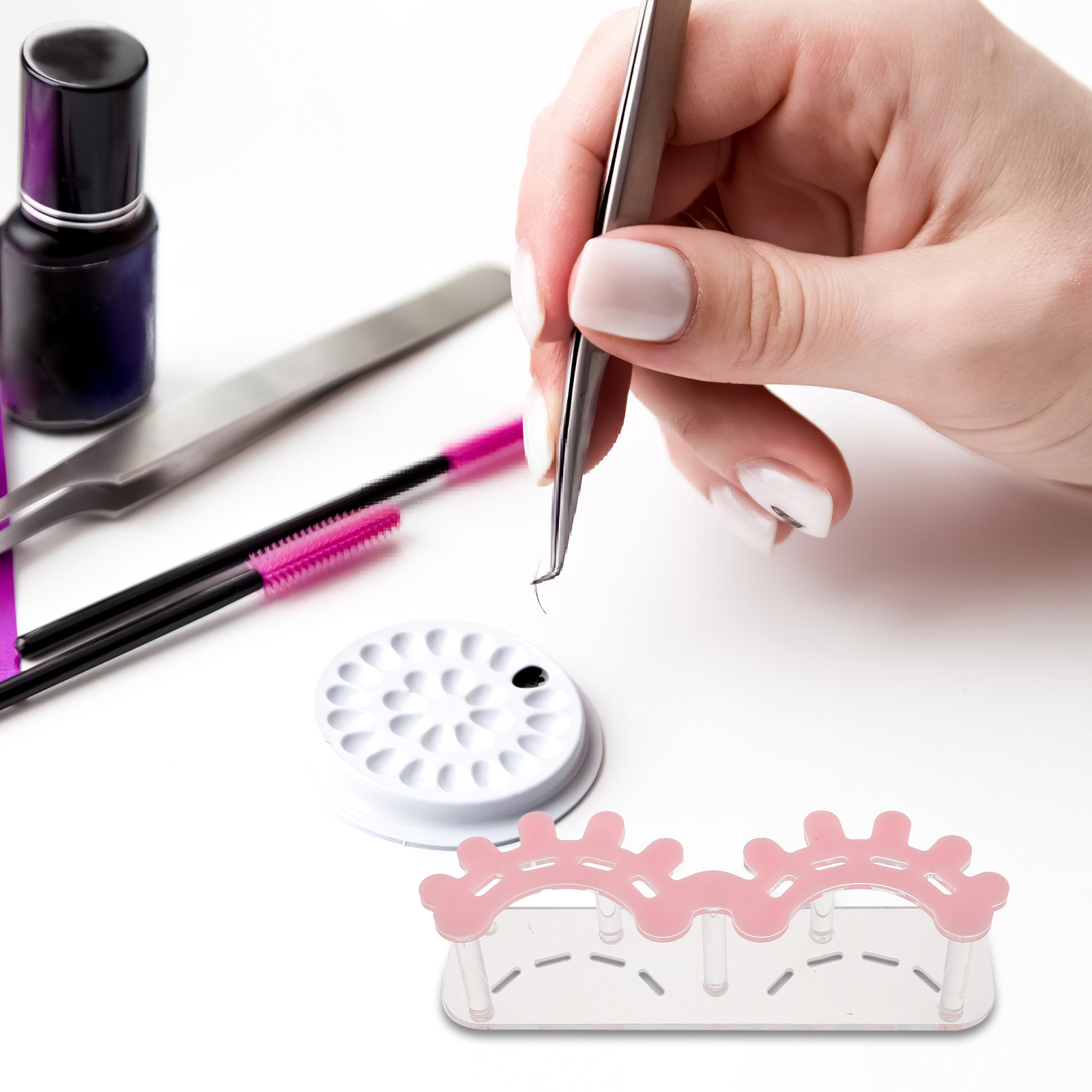 Acrylic Lash Tweezer Organizer – Eyelash Extension No 8 Bewertung und Preis