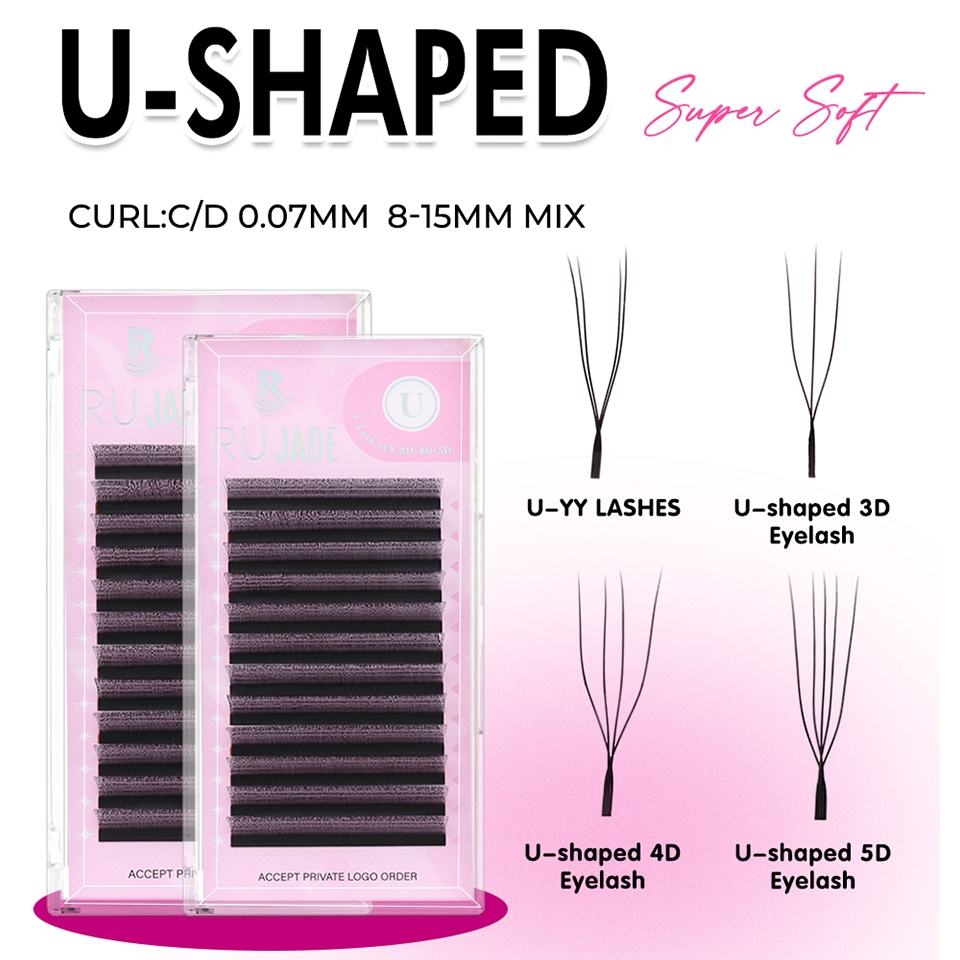 Rujade U Shaped YY Shaped Eyel – Eyelash Extension Double Volume Bewertung und Preis