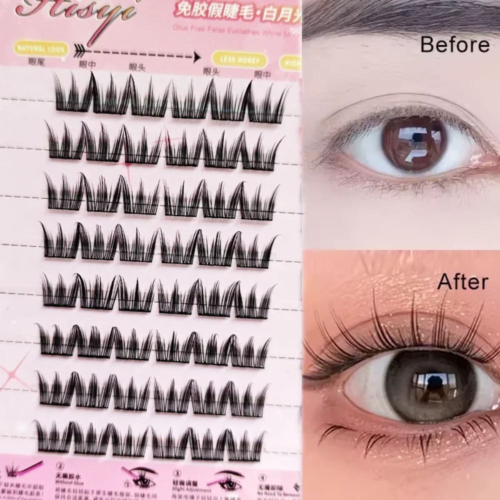8 Rows Self-Adhesive False Eye – Eyelash Extension No 8 Bewertung und Preis