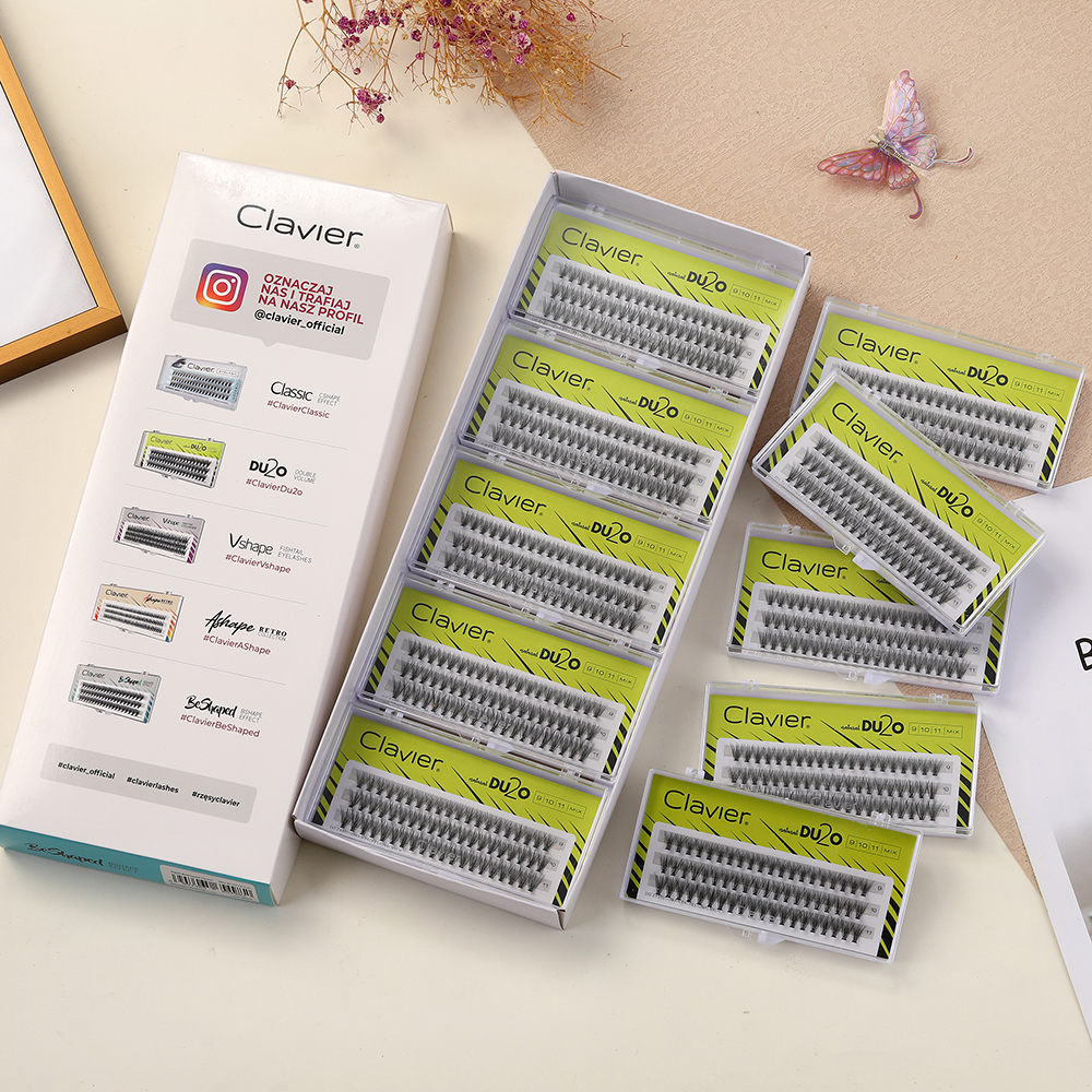 Clavier DU2O 10 Boxes Per Set  – Eyelash Extension Double Volume Bewertung und Preis