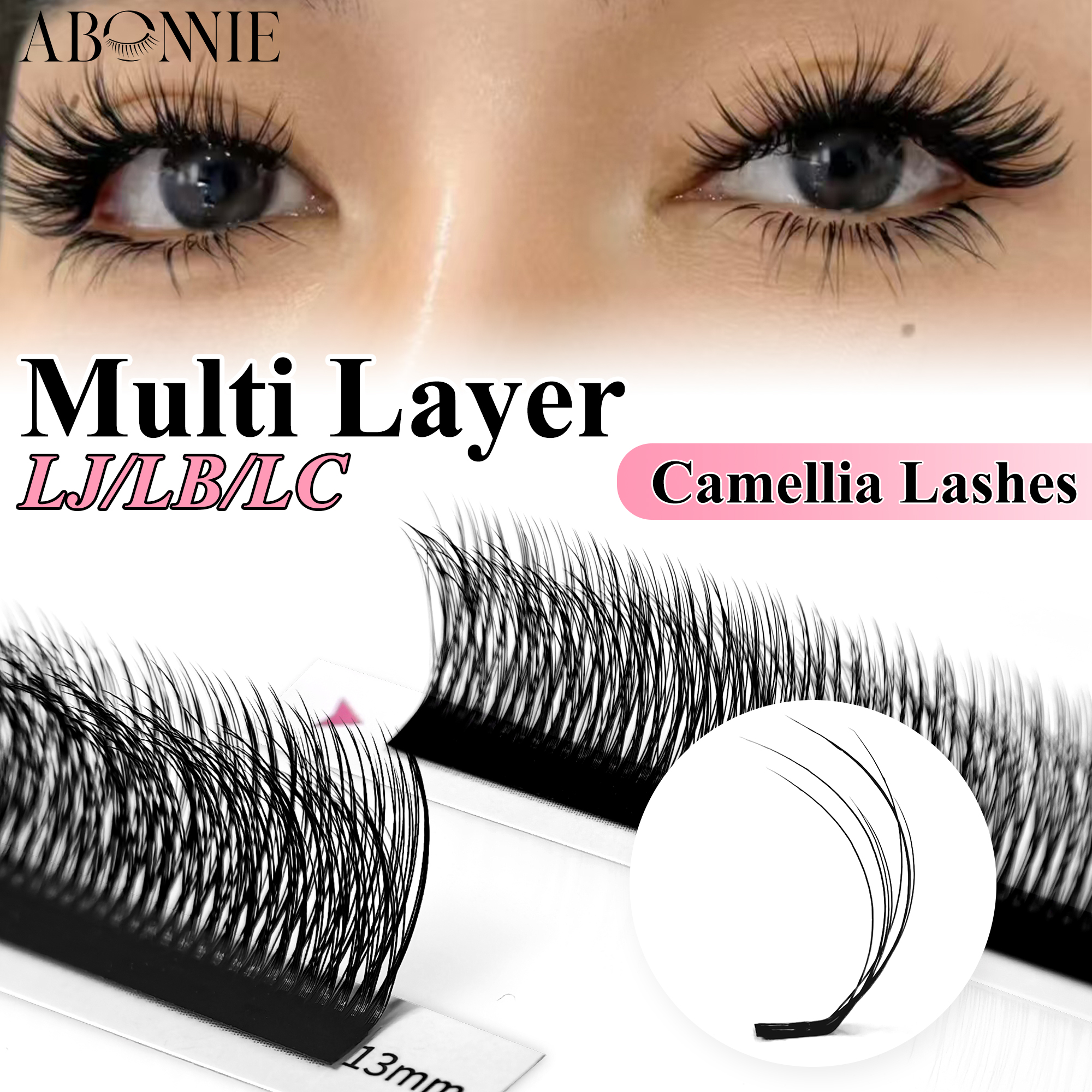 ABONNIE Double-layer Camellia  – Eyelash Extension Double Volume Bewertung und Preis