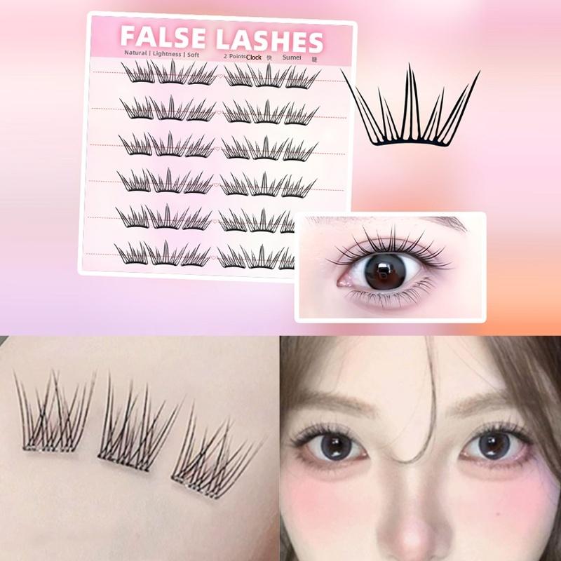 6 Rows Dense Natural False Eye – Eyelash Extension Glue Bewertung und Preis