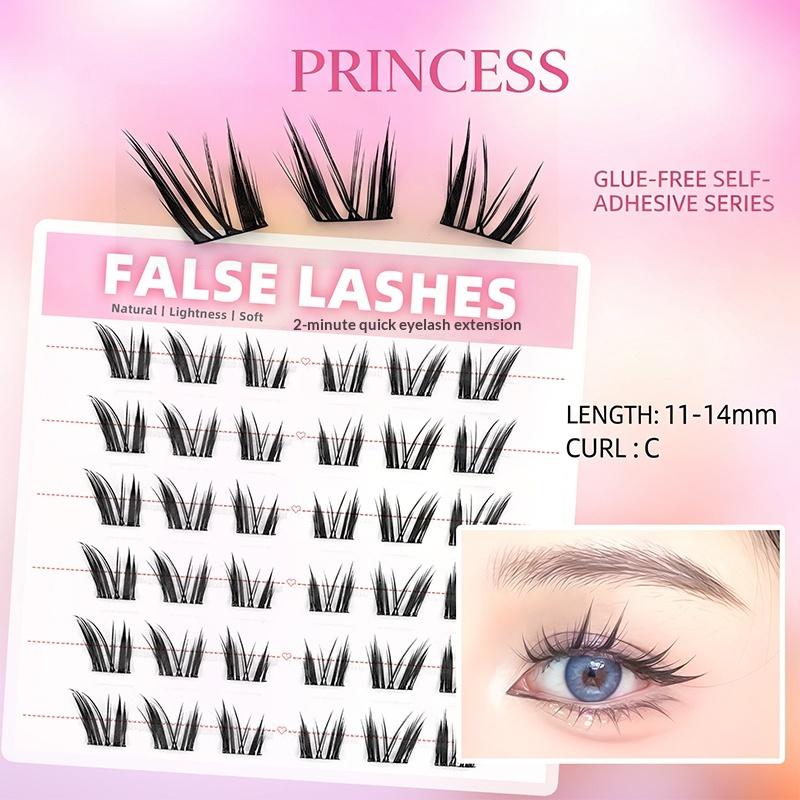 6 Rows Dense Natural False Eye – Eyelash Extension Glue Bewertung und Preis