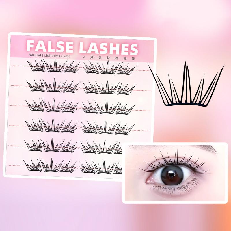 6 Rows Dense Natural False Eye – Eyelash Extension Glue Bewertung und Preis