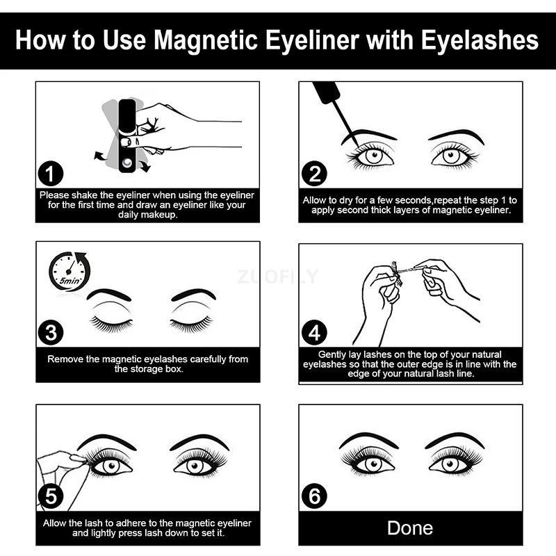 1/2Pcs Black Magnetic Eyeliner – Eyelash Extension Eyeliner Bewertung und Preis